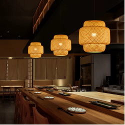 Straw Chandelier Small